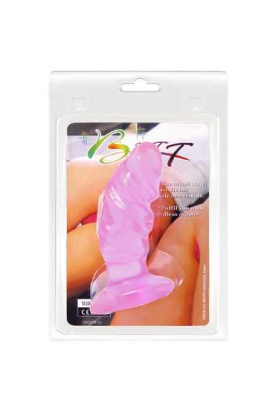 Dildo anale unisex con ventosa rosa