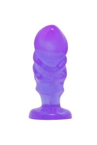 Dildo anale unisex con ventosa viola