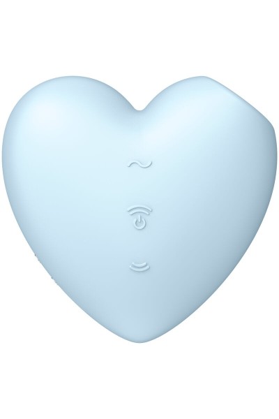Succhia clitoride vibrante Cutie Heart azzurro