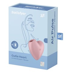 Succhia clitoride vibrante Cutie Heart rosa
