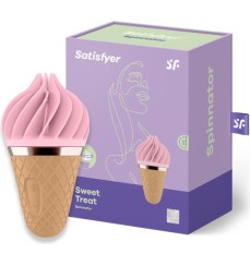 Stimolatore clitorideo Sweet Treat marrone e rosa - Satisfyer