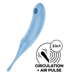 Stimolatore clitorideo Twirling Pro azzurro