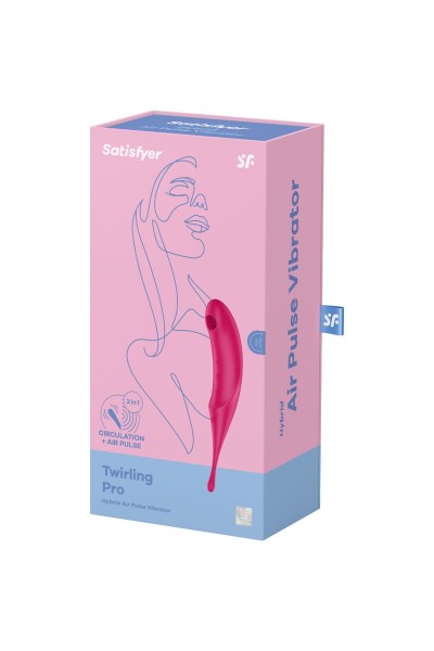 Stimolatore clitorideo Twirling Pro rosso