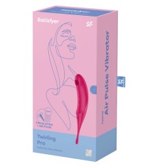 Stimolatore clitorideo Twirling Pro rosso