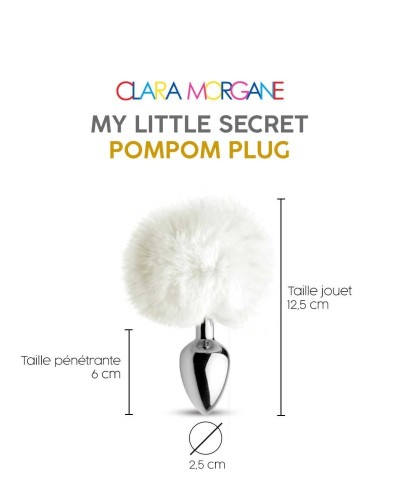 Plug anale My little secret pompom bianco