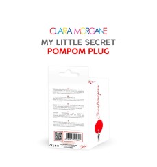 Plug anale My little secret pompom rosso