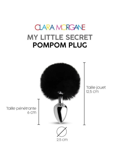 Plug anale My little secret pompom plug nero