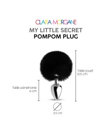 Plug anale My little secret pompom plug nero