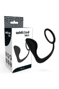 Plug anale con anello fallico 10 cm - Addicted Toys