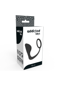 Plug anale con anello fallico 10 cm - Addicted Toys