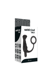 Stimolatore prostata con anello fallico 10cm - Addicted Toys