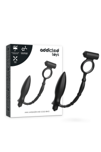 Vibratore anale con anello vibrante - Addicted Toys