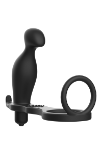 Vibratore anale con anello fallico - Addicted Toys