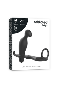 Vibratore anale con anello fallico - Addicted Toys