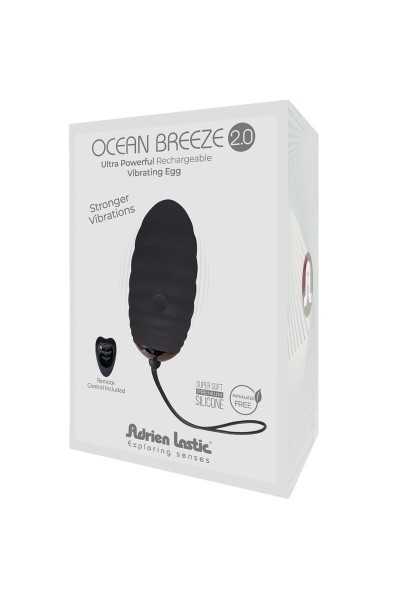 Uovo vibrante telecomandato Ocean Breeze 2.0 nero