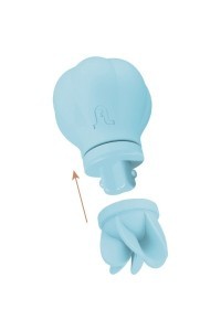 Stimolatore clitoride Caress azzurro