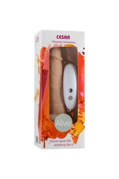 Vibratore realistico rotante Cesar 18 cm - Alive