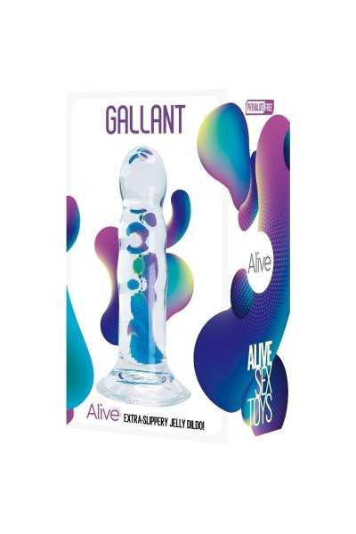 Dildo jelly trasparente Gallant 14 cm