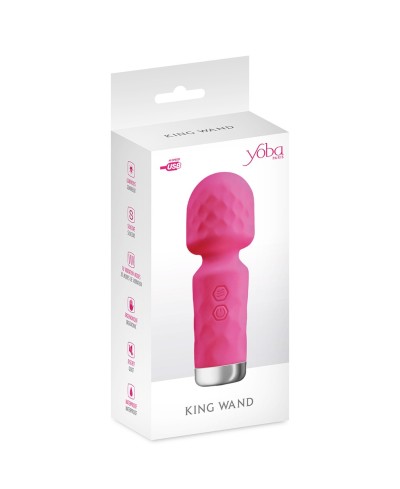 Mini stimolatore wand King rosa