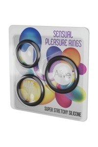 Kit 3 anelli fallici Sensual Pleasure Rings