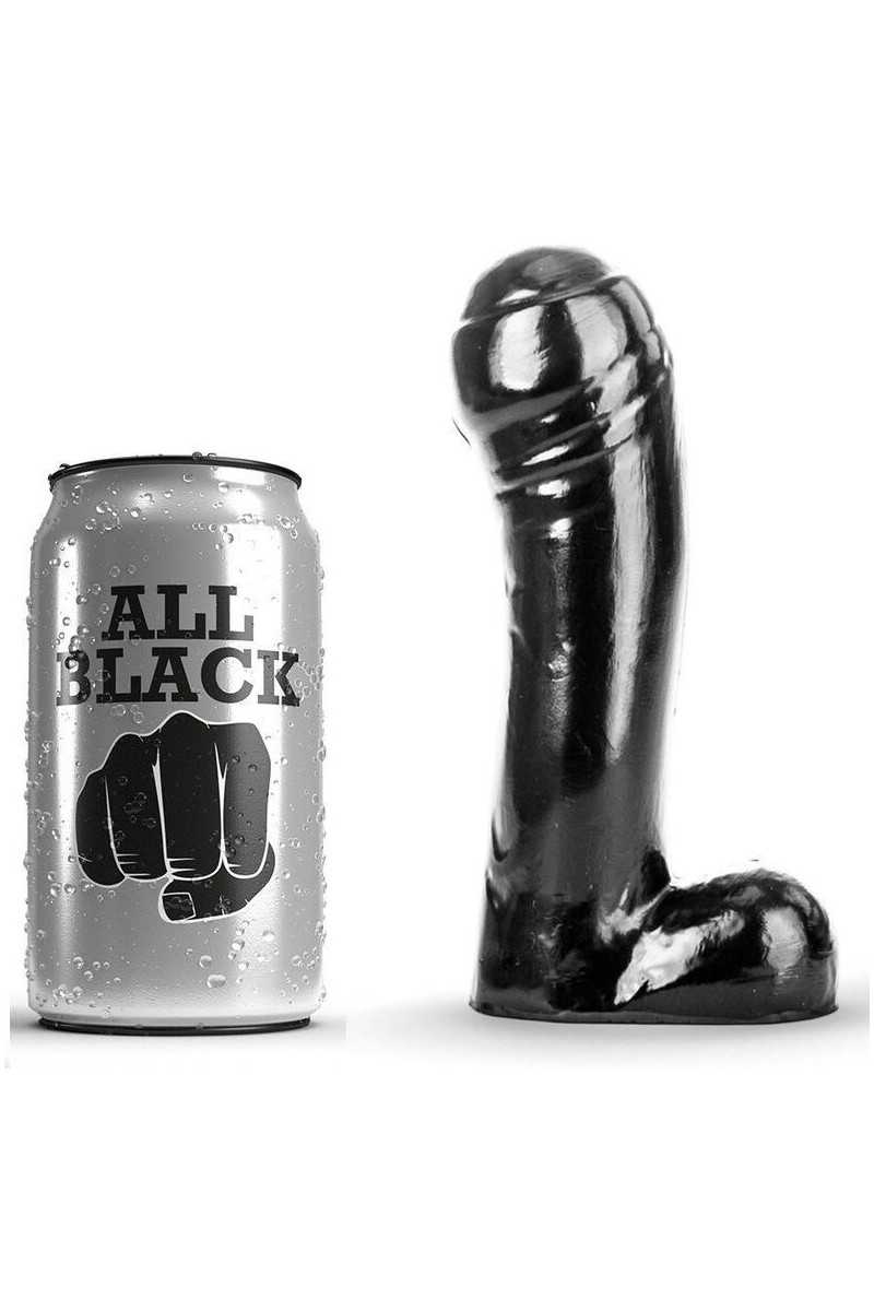 ALL BLACK DILDO NEGRO 15CM