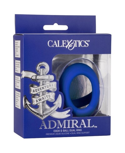 Anello fallico doppio blu Admiral